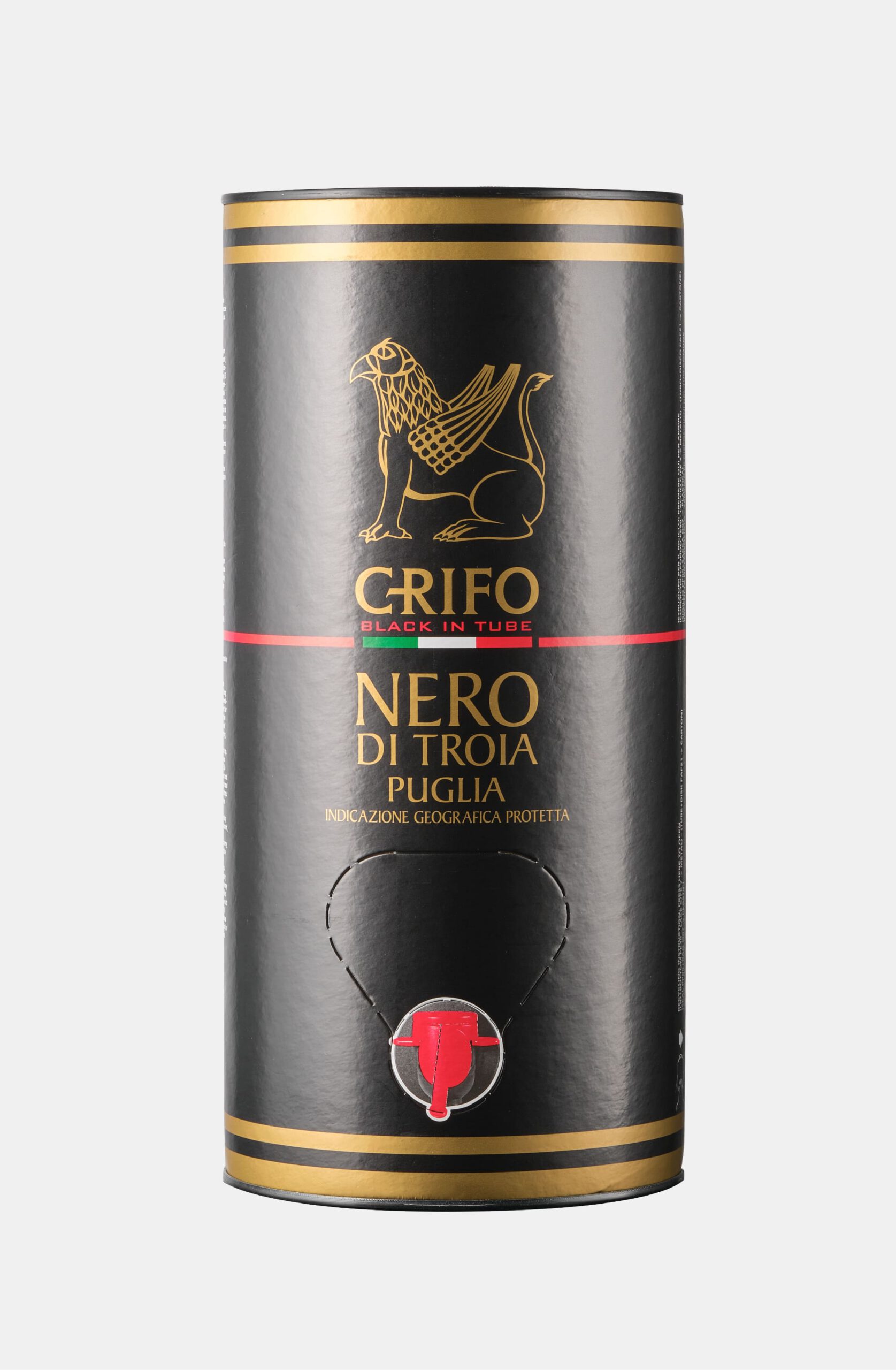 Crifo Bag in Tube Black Edition vino rosso Nero di Troia 3 litri