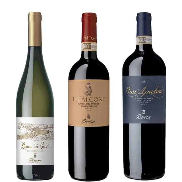 Rivera I Cru confezione 6 vini bianchi rossi 75 cl