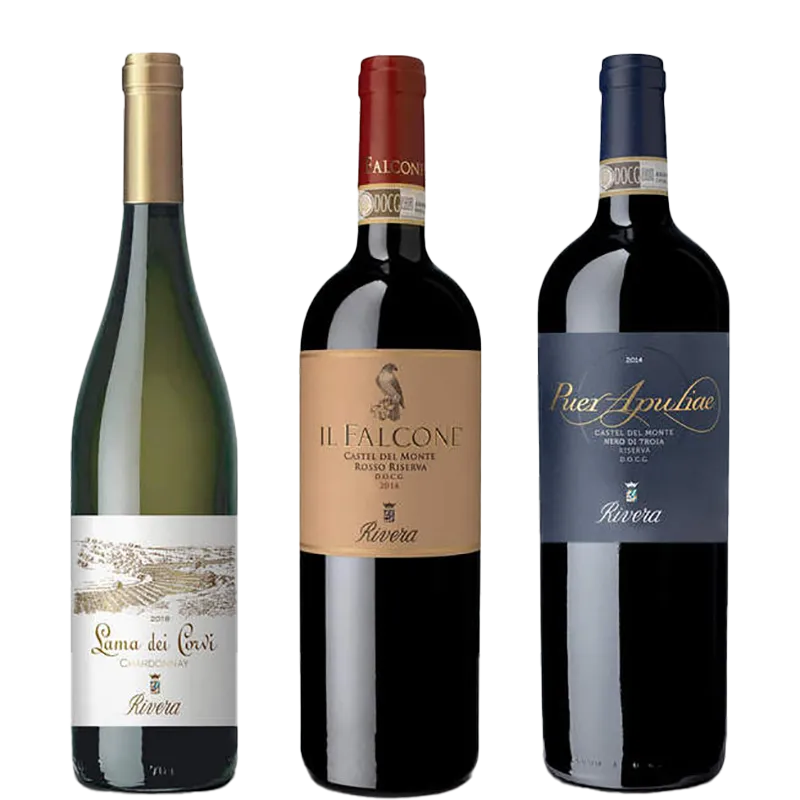 Rivera I Cru confezione 6 vini bianchi rossi 75 cl