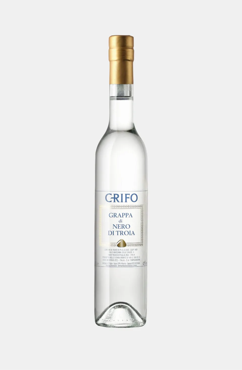 Crifo Grappa di Nero di Troia distillato di vinacce