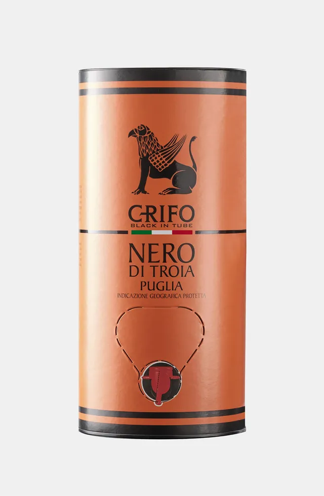 Crifo Bag in Tube Orange Nero di Troia vino rosso 3 litri