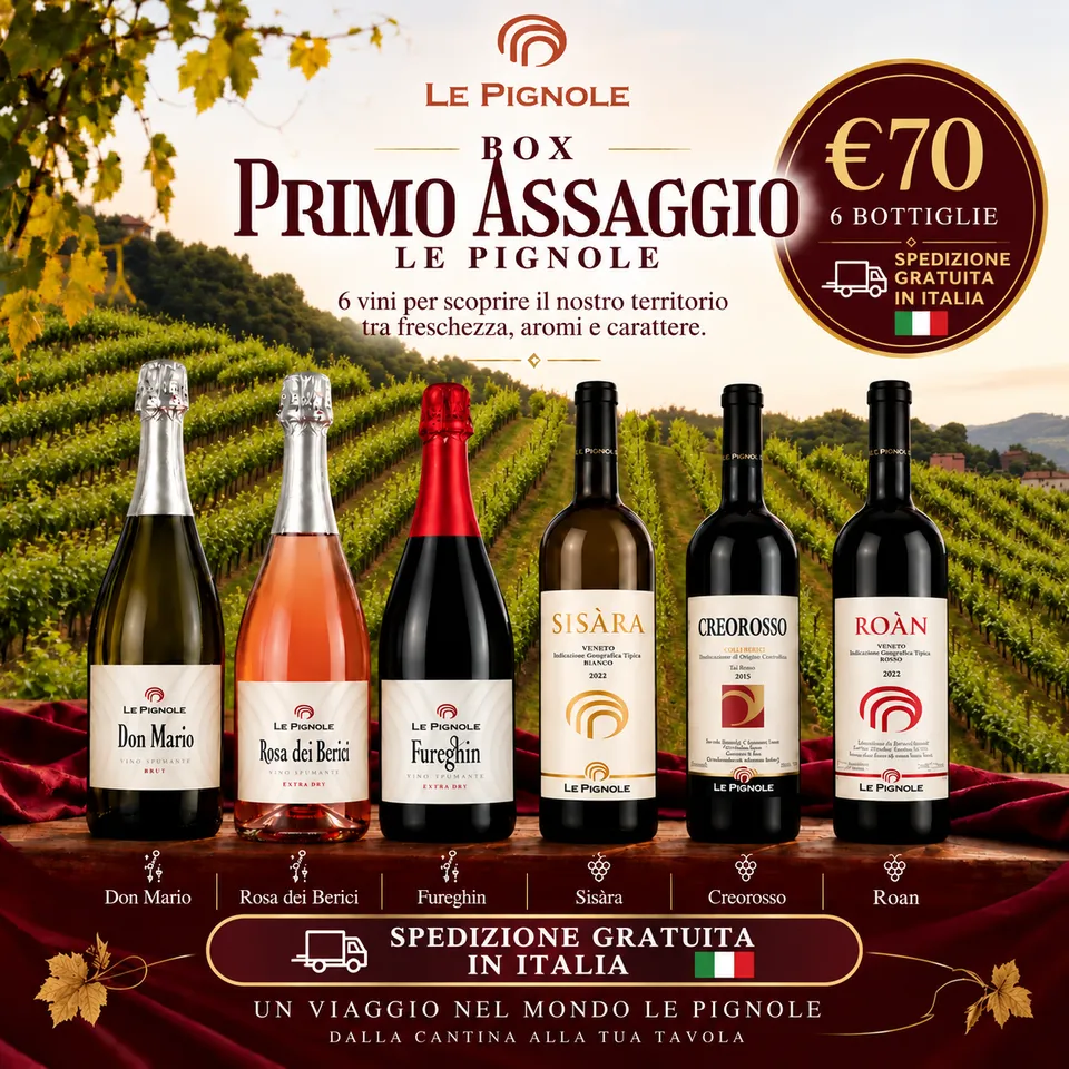 Le Pignole Primo Assaggio Box 6 Vini Spumanti e Rossi