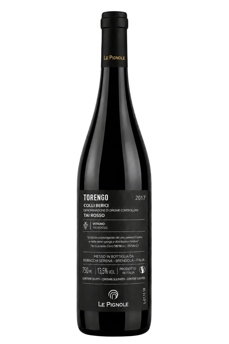 Cantina Le Pignole Torengo 2017 vino rosso barricato Tai Rosso