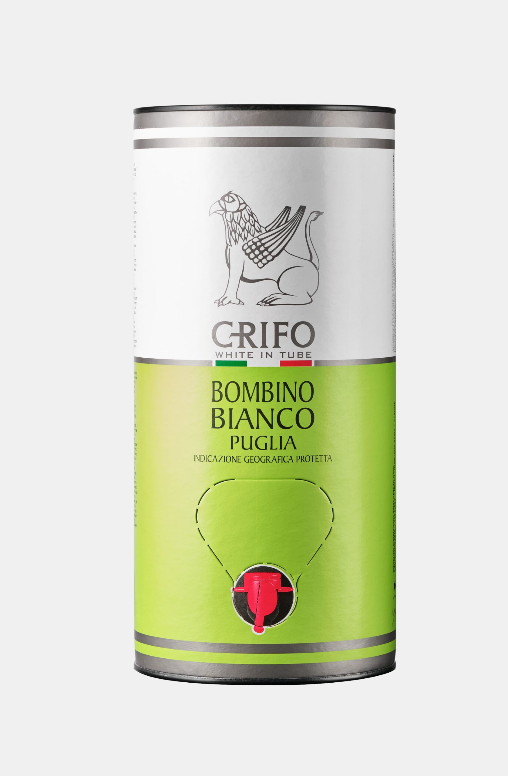 Crifo Bombino Bianco Puglia IGP vino bag in tube 3 litri