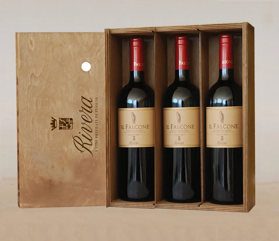 Rivera Il Falcone Verticale 05 09 12 vino rosso 6 bottiglie Nero di Troia