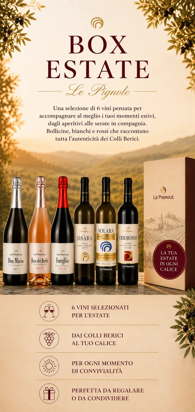 Cantina Le Pignole Box Estate box 6 vini bianchi rossi bollicine