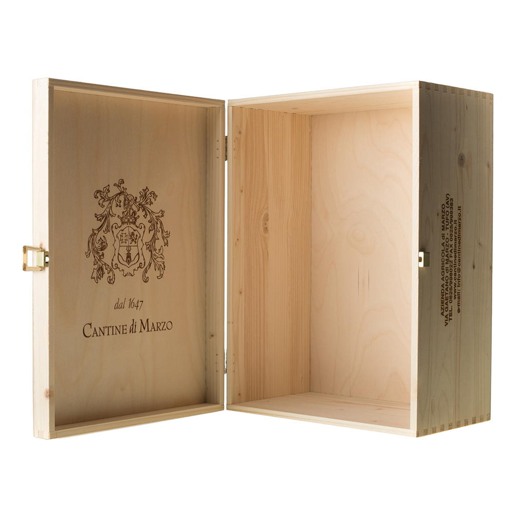 Cantine di Marzo cassetta legno vino 3 bottiglie