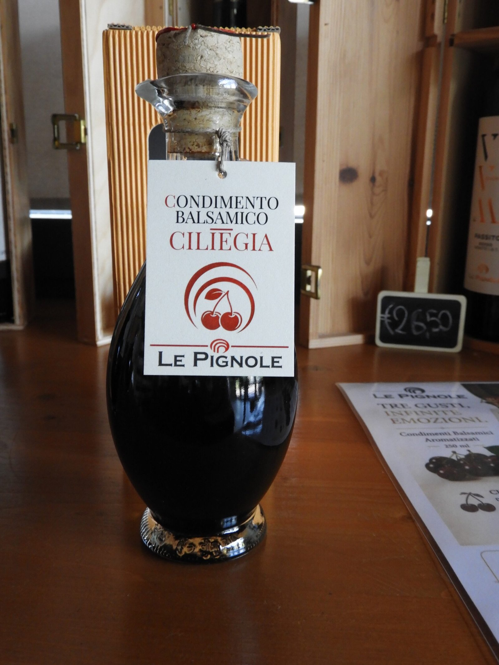Cantina Le Pignole condimento balsamico gusto ciliegia