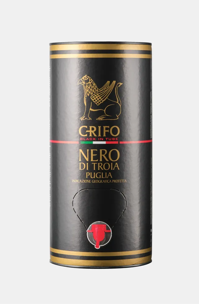 Crifo Bag in Tube Black Edition vino rosso Nero di Troia 3 litri