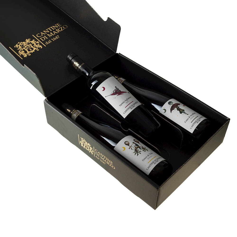 Cantine di Marzo Cofanetto Irpinia vini rossi e bianchi minerali